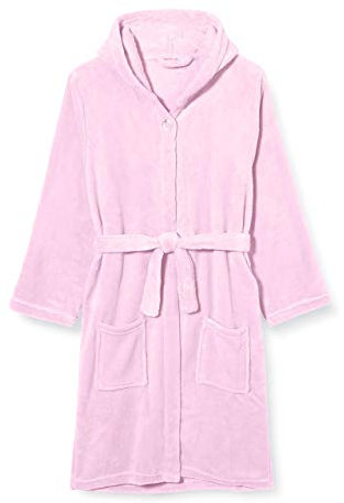 Playshoes Unisex Kinder Fleece-Bademantel Morgenmantel, rosa, 158/164