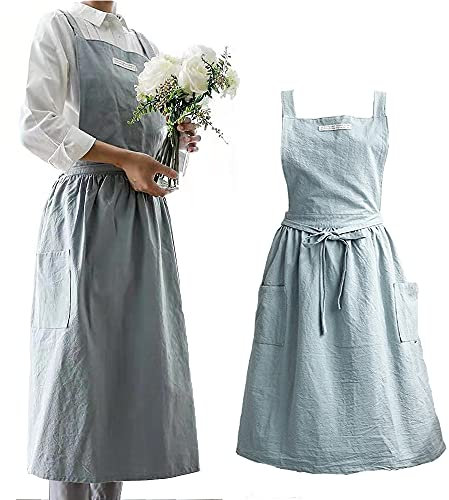 SF-ZXTINP Weich Baumwolle Küche Kochen Schürze mit Kreuz zurück - zum Kochen Catering-Arbeit Kommerzielles Restaurant, die Größe kann angepasst werden