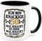 Ich bin knackige 50 Jahre Tasse Becher Kaffeebecher Kaffeetasse Geschenk zum Geburtstag Geburtstagsgeschenk für Mann Frau Geburtstagsdeko Deko Mama Papa Opa Oma Geburtstagstasse Kollege Keramik 330 ml