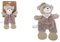 DODO D'AMOUR - Doudou de Dentition - Ours - 032390 - Beige - Polaire - Naissance - Peluche - Bébé - 25 cm x 10 cm - À Partir de 0 mois