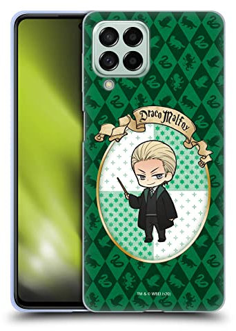 Head Case Designs Offizielle Harry Potter Draco Malfoy Deathly Hallows XXXVI Soft Gel Handyhülle Hülle kompatibel mit Samsung Galaxy M53 (2022)