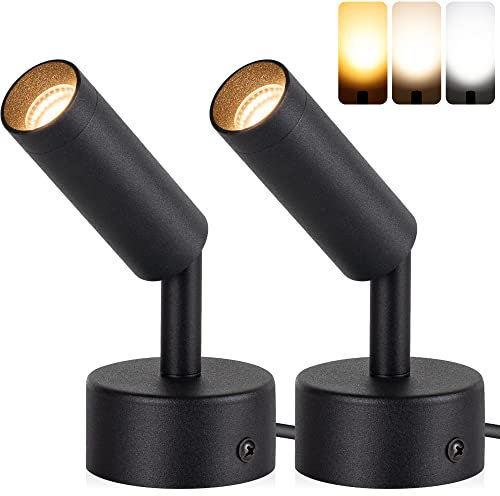 URTOM 3000K/4000K/5000K Adjustable LED Floor Lights for Plants, Pictures, Artwork - 10ft Cord, Dimmable, 2 Pack