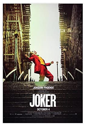 Joaquin Phoenix als Joker Film Coverdormitory Schlafzimmer Wandkunst Deco Poster Leinwand Poster Wandkunst Dekor Druck Bild Gemälde für Wohnzimmer Schlafzimmer Dekoration ungerahmt 30 x 45 cm