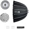 Triopo 27.5inch/70cm Parabolic Softbox Bowens Mount Soft Boxes with Honeycomb Grid, Quick Set up Quick Folding, Compatible with Aputure 120d Light Dome Godox SL60w NEEWER RGB CB60 Bowens Mount Lights