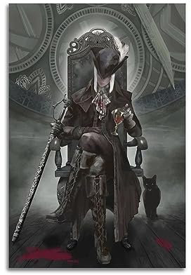 VZRSQZK Ms. Maria Poster für Videospiel, Bloodborne Poster, dekoratives Gemälde, Leinwand-Wandposter und Kunstdruck, modernes Familienschlafzimmer-Dekor-Poster, 20 x 30 cm