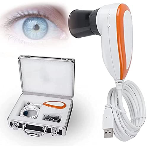 Iris-Analysekamera, 5,0 MP Iris-Analysator-Iridologie-Kamera, 5,0 Megapixel USB-Links-/Rechts-Lampenanalysator/Analyse-Iridologie-Kamera mit HD 30x Iris-Objektiv, Iris-Lupe, Augeniris-Kamera