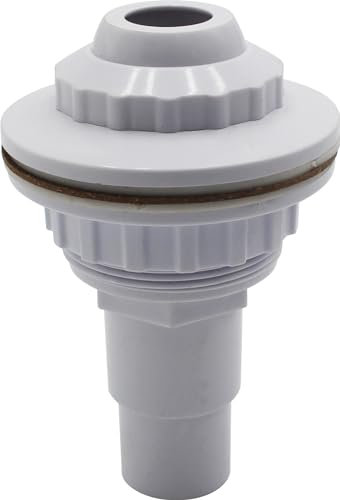 ANCLLO Bocchetta di aspirazione per Piscine Bocchetta di aspirazione per Piscine con pareti in Acciaio Bocchetta di Ritorno con Testa Girevole Diametro 58 mm Attacco Tubo 32/38
