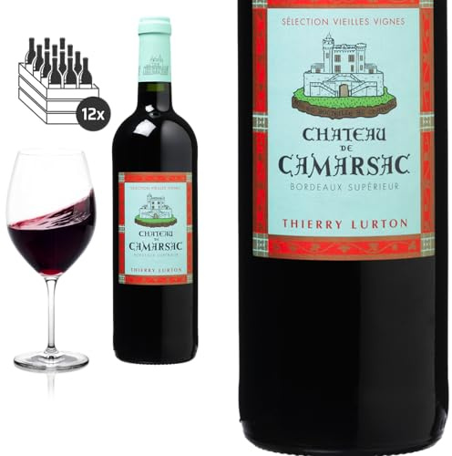 12er Karton 2020 Bordeaux Supérieur Vieilles Vignes von Château de Camarsac - Rotwein