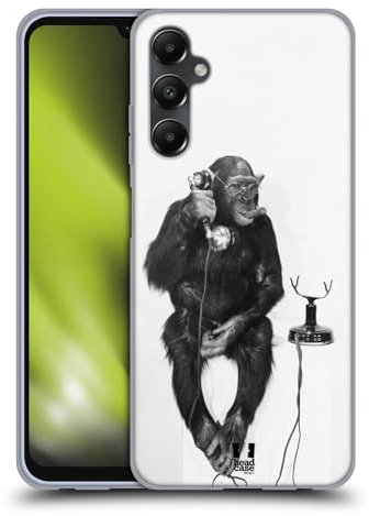 Head Case Designs AFFE Am Telefon Komische Tiere Soft Gel Handyhülle Hülle kompatibel mit Samsung Galaxy A05s