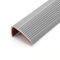 10 Meter Stair Anti Slip Nosing, Self-Adhesive Vinyl Edging Strip, Flexible PVC Rubber Treads Edge Trim (10m x 25mm, Grey)