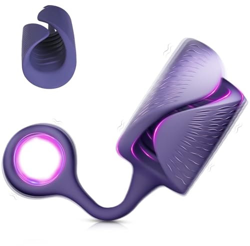 BDSMYOU Penisring Vibrator Vibration mit 10 Vibrationsmodi & Hodenringe,Penis Vibrator Penis Ring Cockringe Extrem Silikon Penisringe,Prostata Vibration Männer Penishülle Penistrainer Masturbator