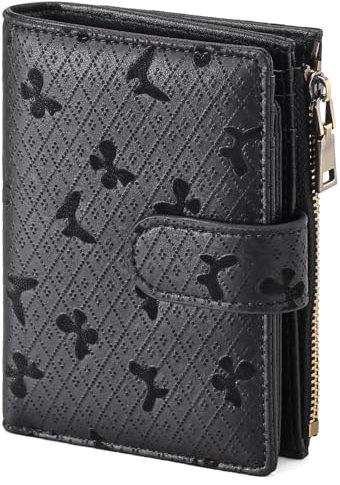 GAEKEAO Portafoglio Donna Piccolo, Porta Carte di Credito con Cerniera Grande Capacité Portamonete Donna con Protezione RFID, Borsellino Donna, Portafogli Regalo Donna