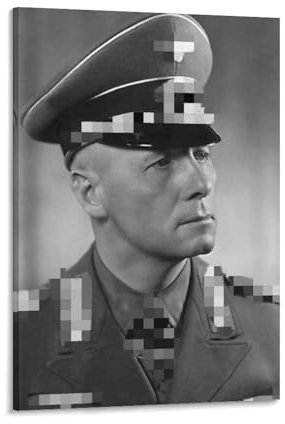 PURRCOCO Deutschlands großes Erwin Rommel-Poster, 1 Wandkunst-Poster, Drucke, Heimdekoration, Bild, Leinwand, Gemälde, Poster, 20 x 30 cm