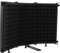 QUMIIRITY 1pc Microphone Isolation Shield Wind Screen for Recording Reduces Plosives and Noise for Home Studio and Radio Use Black Design