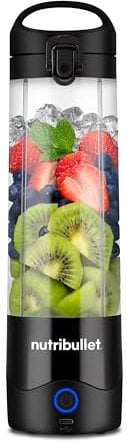 nutribullet Portable Blender, Cordless, 20oz Vessel, Personal Blender, USB-C Rechargeable, Black, NBPB50100K