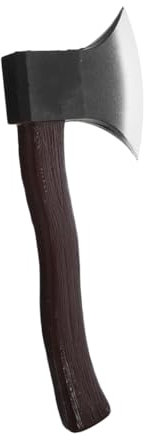 YARNOW Realistic Fake Axe for Role Play Viking Costume Accessories for Ideal for Halloween Parties and Themed Events Durable PU Material One Axe Included