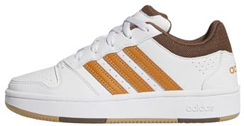 adidas Unisex Kinder Hoops Classic J Shoes, FTWR White/Rustic orange/preloved Brown, 38 2/3 EU