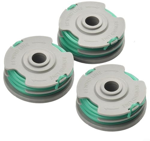 High Durability Spool & Line for Flymo Contour Trimmer 500E 580E 650E Perfect for Grass Trimming Tasks (3 PACK)