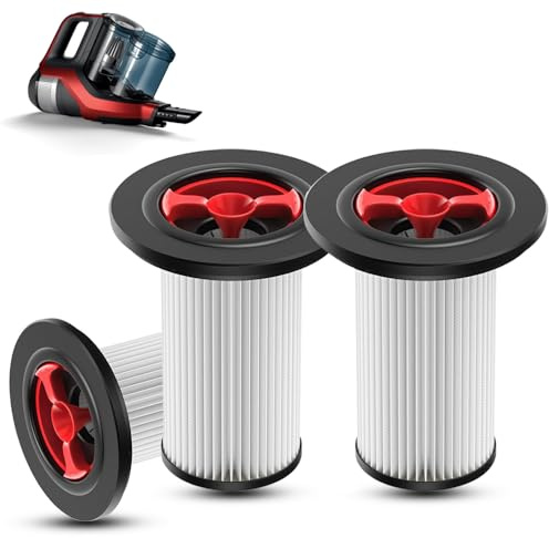 HEPA Ersatzfilter für Staubsauger - 3er Pack kompatibel mit Bosch Unlimited Gen2 Serie 8 (12036642 & 12023349) - Hochleistungsfilter gegen Feinstaub & Allergene
