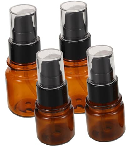 FRCOLOR 4stücke Reise-lotionspender aus Kunststoff und Wiederverwendbar und Nachfüllbar für Öl Creme Hautpflege und Haarpflege mit Uv-schutz und Auslaufschutz