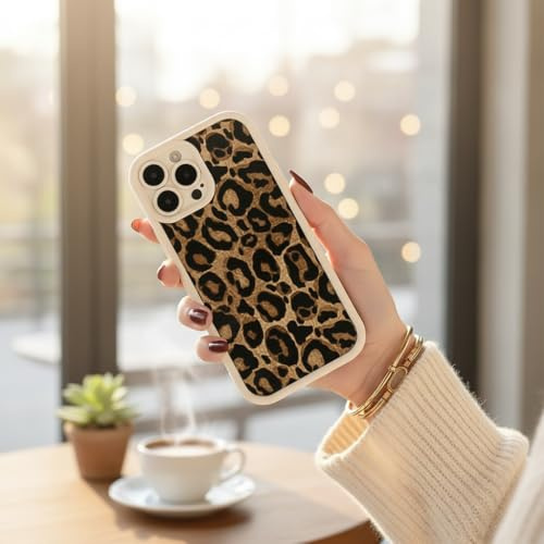 LIRASIRA Kompatibel mit Samsung Galaxy A7 2018 | Europäisch-Amerikanisches Trend-Leopardenmuster Handyhülle Stoßfest