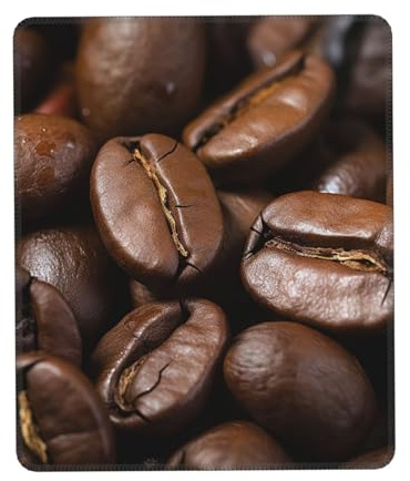 Mousepad Waterproof Gaming Mouse Mat with Non-Slip Base Coffee Beans Pictures Mouse pad for Laptop Desk Pads Non-Slip Mouse Mat for Office Home Computer