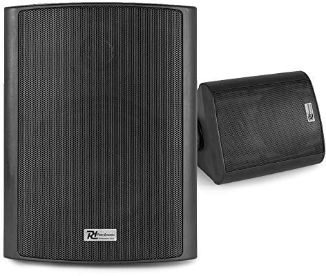 Power Dynamics BGB50 5.25-Inch Bluetooth Garden Speakers, Outdoor Patio Speaker System, Weatherproof Sound System, Audio, Sleek Black Design for Superior Outdoor Sound