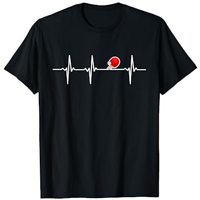 Tischtennis Herzschlag Ping Pong T-Shirt
