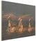 Holzbild Wandbild Kunstdruck - Wilde Pferde in Kamargue - Querformat 60 x 80cm