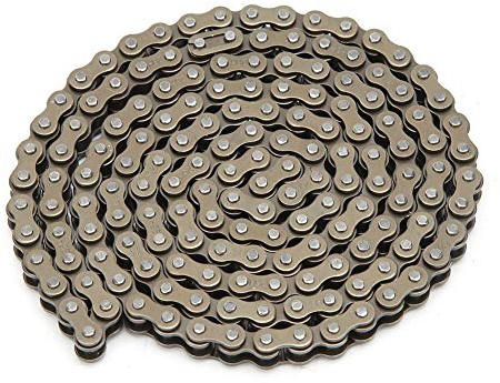Gorgeri 158 Gliederkette, Fahrradketten 25H 158Links Edelstahlkette passend für 47cc 49cc Pocket Bike Mini Quad ATV Roller,pocket bike kettenschloss 25h 100 glieder