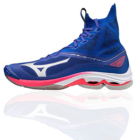 Mizuno Unisex Lightning Neo Volleyball-Schuh, ReflexBlueC/SilverDPink, 44 EU