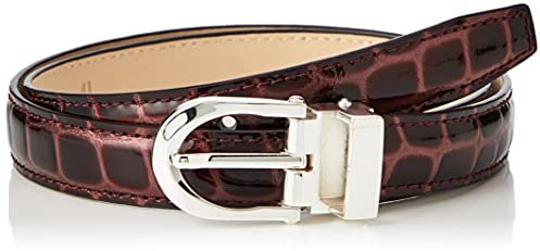 Anthoni Crown Damen Ledergürtel Gürtel, Lila, 85