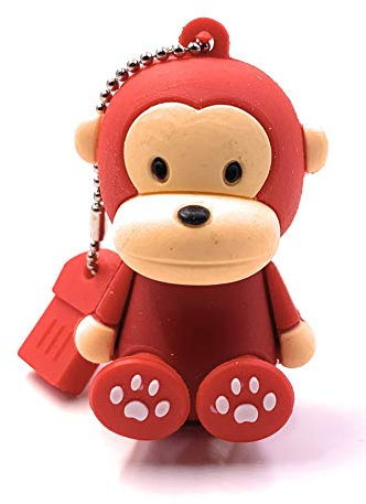 H-Customs Roter AFFE niedlich Süß einzigartiger USB Stick 64 GB USB 3.0