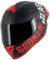 Broken Head BeProud Pro Sport Rot - Motorradhelm Mit Sonnenblende und Spoiler – Inkl. 2 Visiere (Schwarz + Klar) Sportlicher Integralhelm Größe XXL (63-64 cm)
