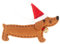 VOSAREA Weihnachtsbaumschmuck Dackel Hund Figur Christbaumanhänger Christbaumschmuck Weihnachtsbaum Anhänger für Weihnachten Kamin Deko Ornamente Kinder