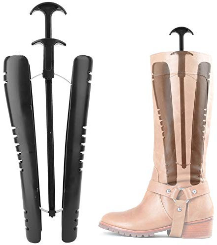 Moldeador de Zapatos Con Asa - 1 Par de Estiradores de Botas para Hombre y Mujer - Soporte de Zapatos Negro - Accesorios para Expandir Calzado