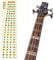 MoonEmbassy Griffbrett für Bassgitarre, Note, Karte, Aufkleber, E-Gitarre, Griffbrett für Anfänger, 2 Stück
