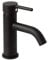 Kiamami Valentina - Rubinetto Lavabo Bagno | Finitura Nero Opaco | Miscelatore in Ottone Certificato ACS | Tubo Flessibile 35cm | Collezione Fassa, Nero Opaco, Ottone