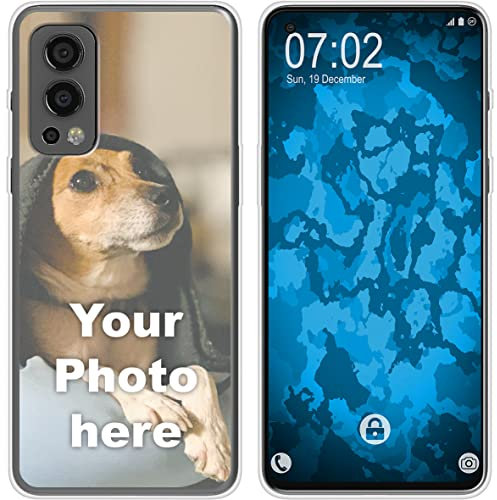 PhoneNatic personalisierte Handyhülle für OnePlus Nord 2 5G Custom Case in Clear zum selbst gestalten mit eigenem Foto Bild Text individuell