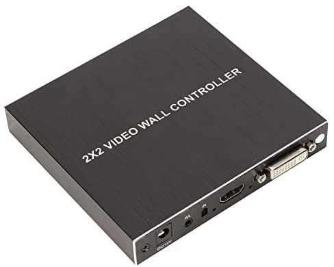 Goshyda Wand-Video-Controller 2X2, unterstützt 4K 30Hz -Ausgang und -Eingang, 180-Grad-Ansicht, für Heim-TV-Audiosystem(#1)