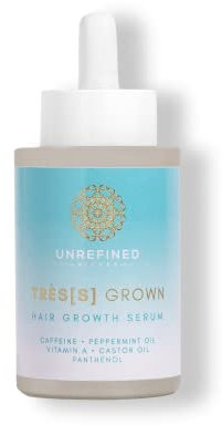 UNREFINED RICHES® TRESS GROWN Hair Growth Serum -50ml- Haarwachstum Serum mit Koffein, Biotin, Pfefferminzöl, Vitamin A und Panthenol -vegan & parfümfrei- Haarwachstum beschleunigen - für die Kopfhaut