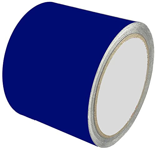 INDIGOS UG - Klebeband schwarz glänzend - 10m x 8cm - Zierstreifen Auto Zubehör - Felgenaufkleber Motorrad - Autofolie - Boot Modellbau - Dekorstreifen Seitenstreifen Tuning
