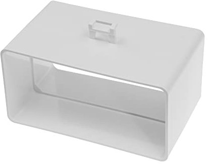 Vent Systems Conector de conducto rectangular de 120 x 60 mm – Acoplamiento de salida de tubo – Calefacción, refrigeración, ventilación – Adaptador de canal del sistema HVAC