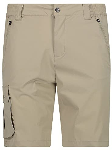 CMP Herren Wanderhose Outdoorhose Shorts Man Strech Bermuda, Farbe:Beige, Artikel:-P631 Sand, Größe:48