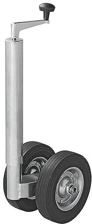 Zwillingsstützrad mit Vollgummireifen Anhänger Stützrad 48mm 200x50mm Bugrad für Wohnwagen