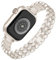 Vamyzji Compatible with Apple Watch Strap Series 10 42mm 41mm 40mm 38mm, Slim Metal Strap for Apple Watch Series 10 9 8 7 6 5 4 3 2 1 SE, Bling Luxury Fashion Metal iWatch Strap for Women Starlight