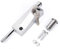 Pernos de bloqueo de puerta de acero inoxidable multicolor (plata mate), cerradura de seguridad, multiusos, se suministra con tornillos y 2 llaves, adecuado para varios tipos de puertas para baño,