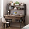 Modern Computer Desk With Hutch And Bookshelf - Stylish Home Office Workstation - Study/Writing Table With Upper Storage Shelves