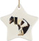Christbaumschmuck Keramik Christbaumschmuck Anhänger Mit Hanfseil Hängende Ornamente Lustiges Irisches Pferd, Das Aus Einer Rissigen Wand Kommt