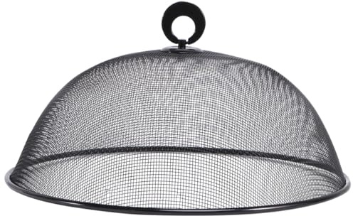BESTOYARD Stainless Steel Food Cover Metal Mesh Screen Kitchen Food Covers Fruit Bowl Covers Food Protection Cover Dining Table Protector Mesh Dome Food Cover Protective Cover Household